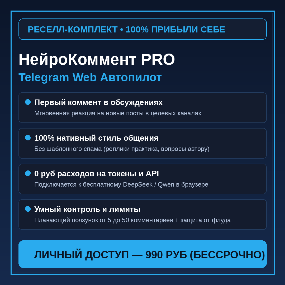Автопилот Telegram-канала PRO [Генератор постов + Буфер отложки + PLR]